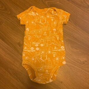 Yellow construction romper